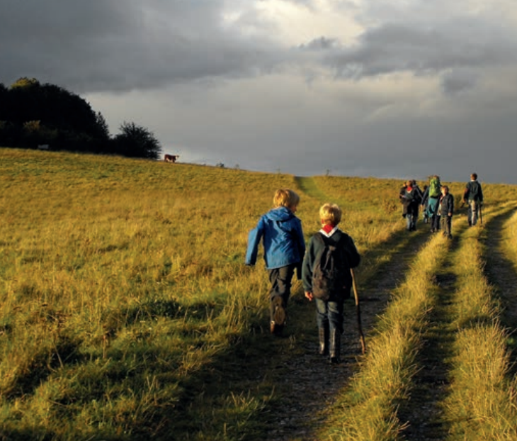 boys walking clumps