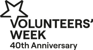 volunteers week logo celebrating 40 years