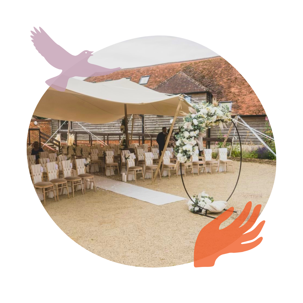 Courtyard internal image for weddings