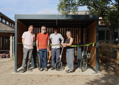 Earth Trust celebrates Gateway to Nature milestone with new cycle hub and e-bike charging facilities